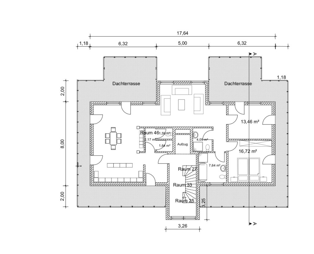 Marl- Grundriss von 2 Mehrfamilienhäuser
