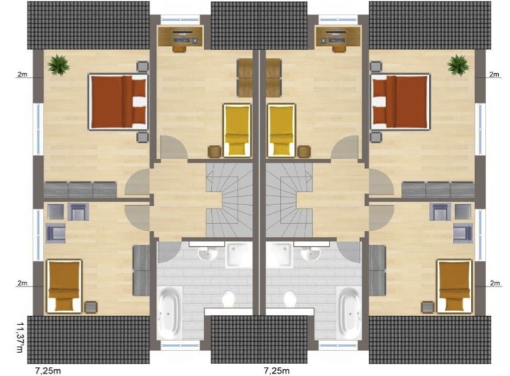 Muster-Doppel-1.OG_ Doppelhaus in Dortmund Vogelperspektive
