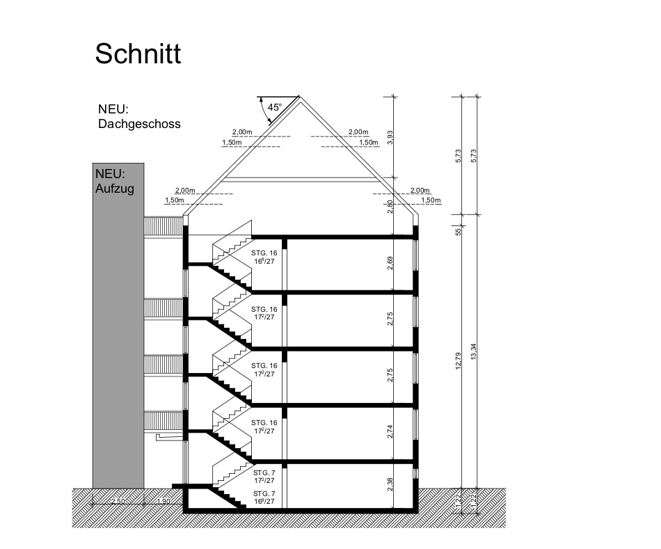 Unknown Grundriss von 2 Mehrfamilienhäuser in Witten