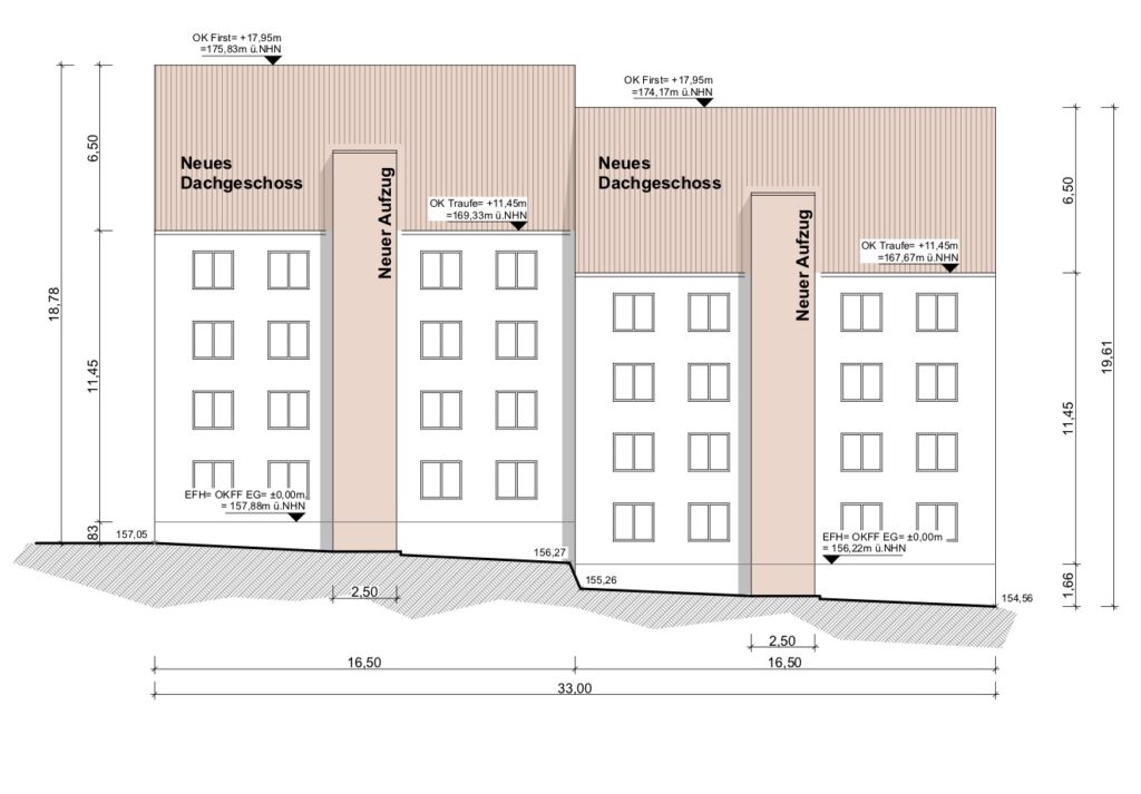Witten-ausbau- 56 Dachgeschoss Ausbauten in Witten Seitenansicht