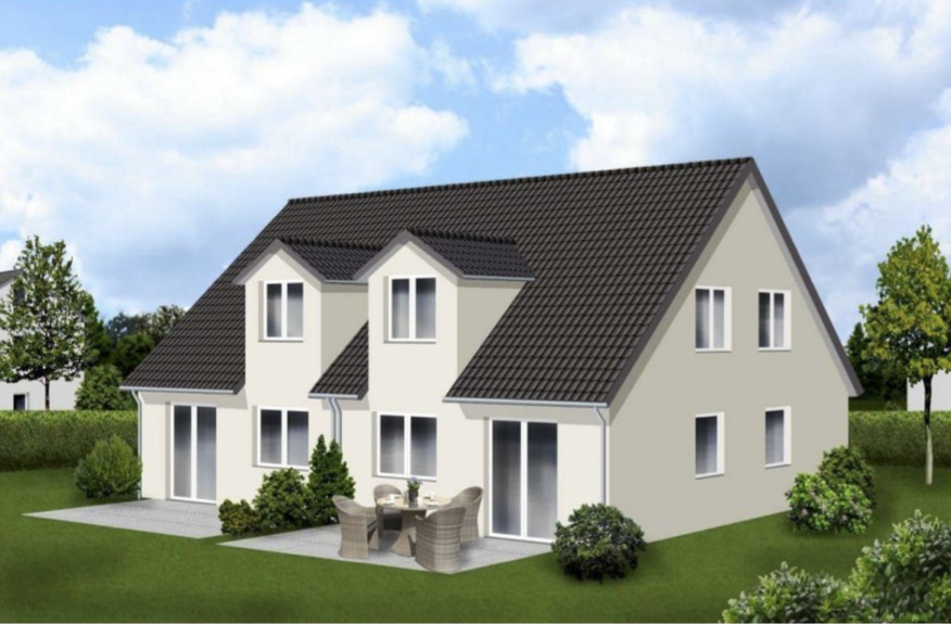 doppelhaus-Muster- Doppelhaus in Dortmund Konzept Fotografie